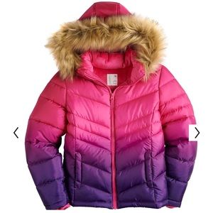 Kohls girls puffer jacket sz Small 7-8
